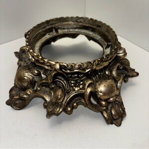 Pitman-Dreitzer vintage ornate metal silver tone punch bowl stand